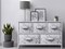 Sorbus Dresser with 5 Drawers - Storage Chest Organizer Unit with Steel Frame, Wood Top, Easy Pull Fabric Bins - Long Wide TV Stand for Bedroom Furniture, Hallway, Closet & Office Organization